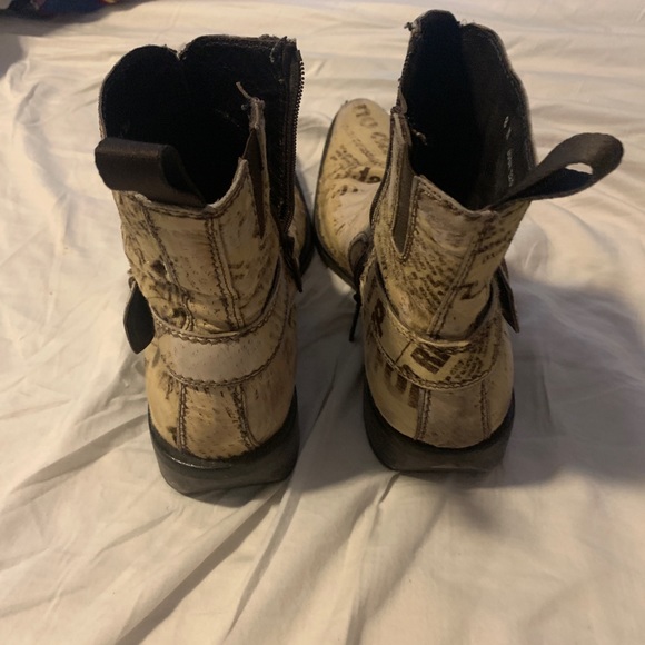Donald J. Pliner Newspaper Distressed Fur Boot main image 5